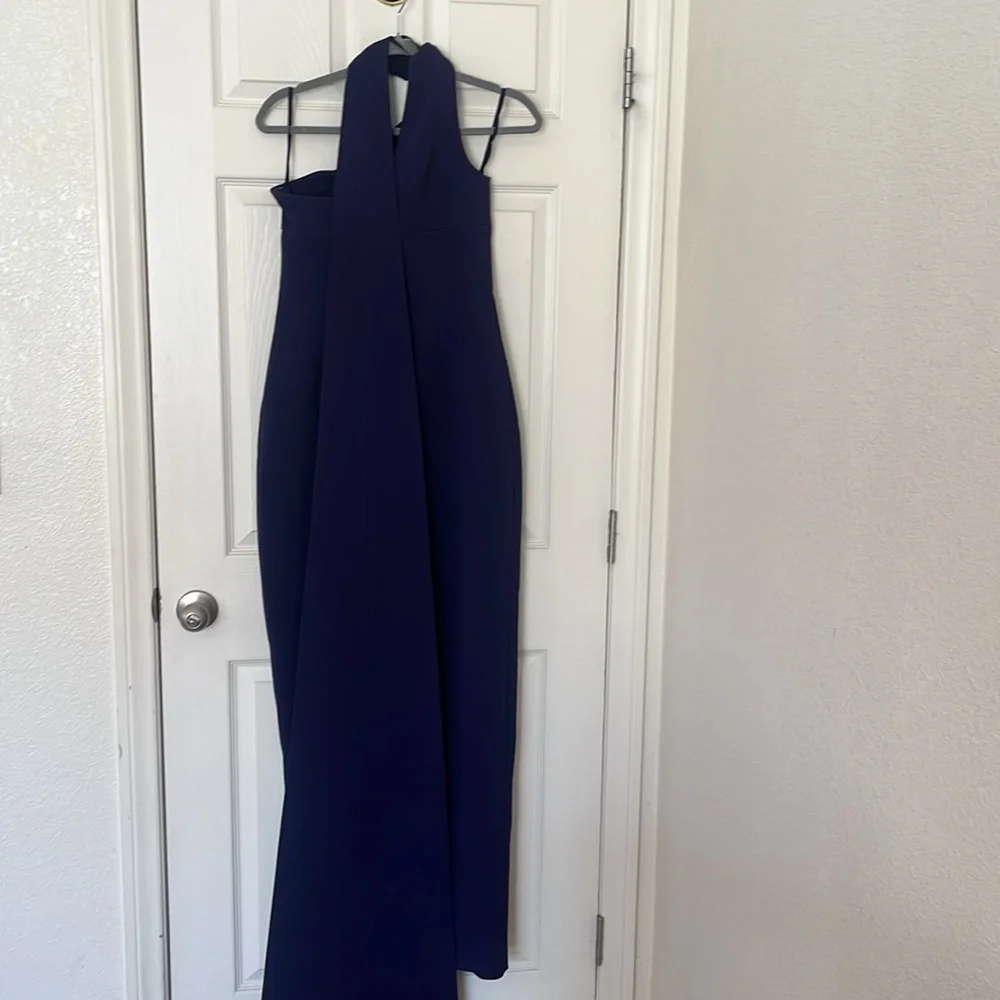 NWOT $1200 MRPs Rachel Gilbert Clara dress in dark indigo size 8 - Picture 16 of 17